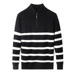 Fashionable Korean-style Striped Sweater For Men